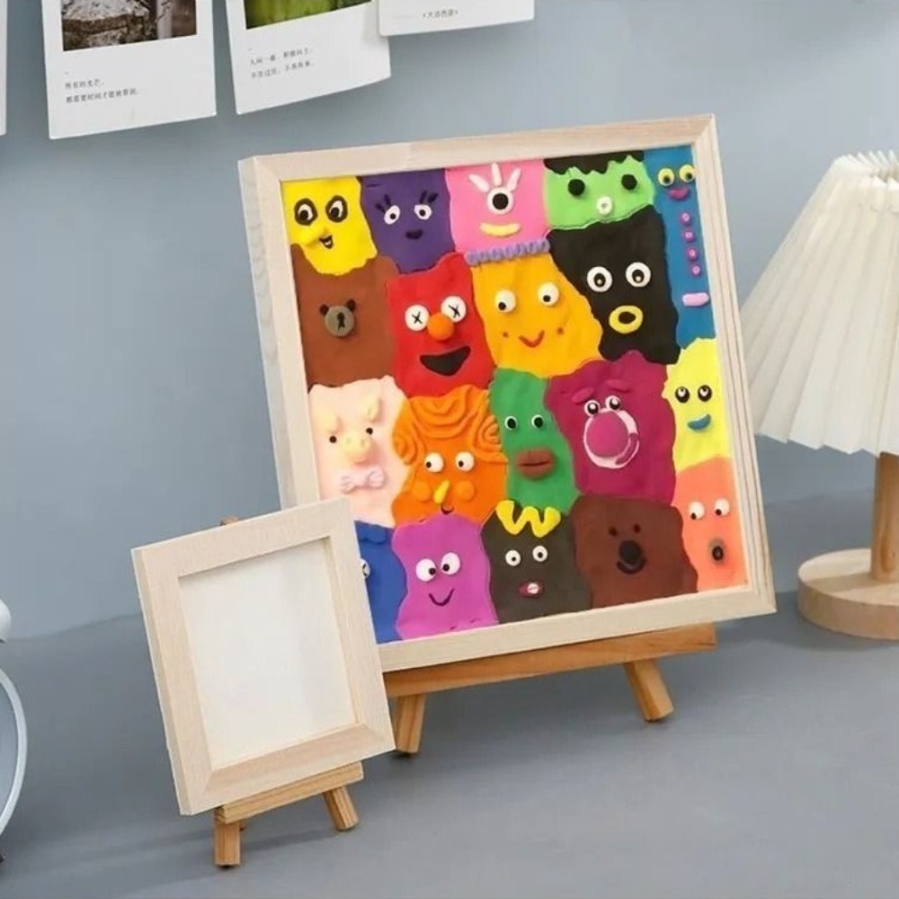 Kids Education Desk - DIY 3D Clay Monster Picture Frame