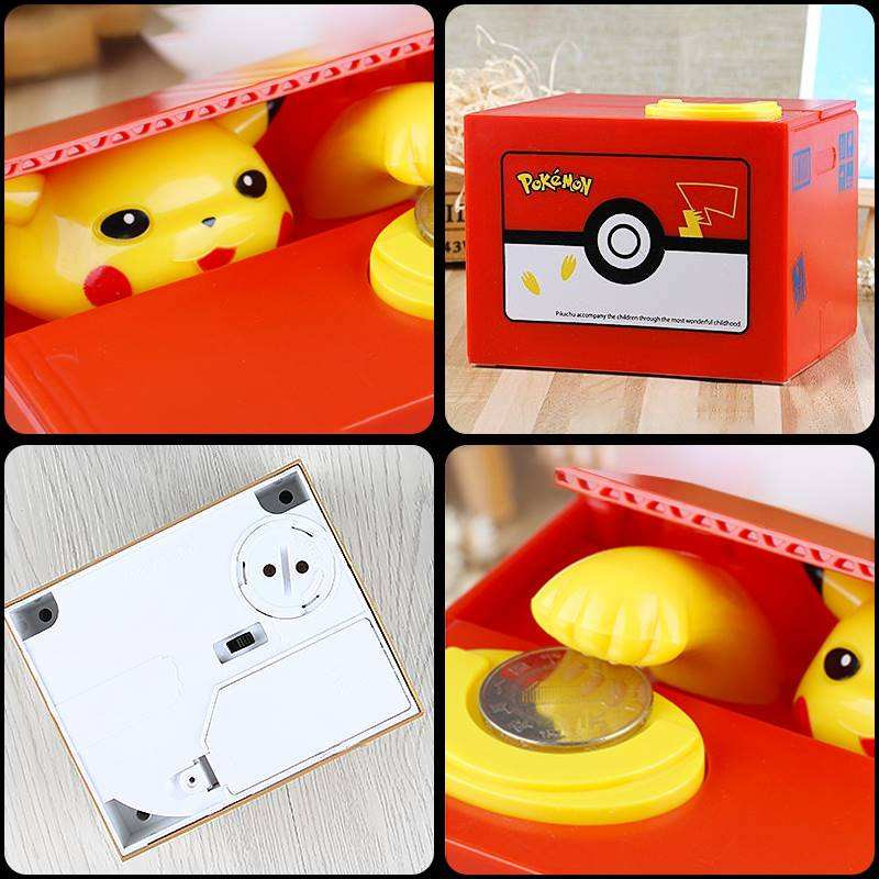 Pokemon Piggy Bank Action Figu - đánh giá và giá Kids Education Money