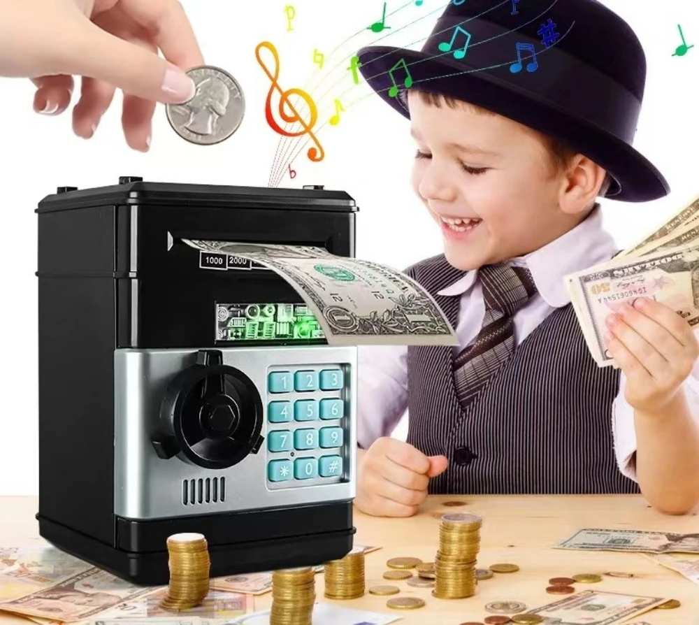 Electronic Piggy Bank ATM Pass - đánh giá và giá Kids Education Money