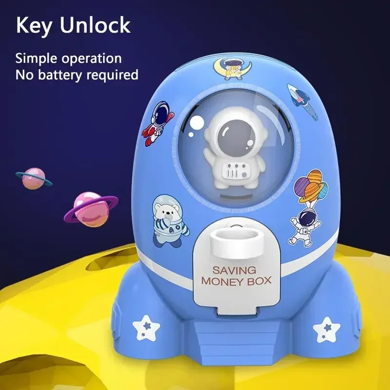 Rocket Astronaut Coin Piggy Ba - đánh giá và giá Kids Education Money